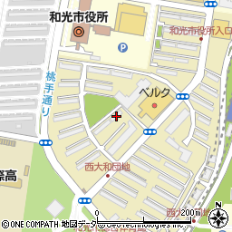 埼玉県和光市西大和団地4-9周辺の地図