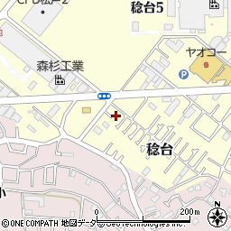 千葉県松戸市稔台1100-13周辺の地図