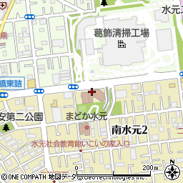 葛飾区役所水元学び交流館周辺の地図