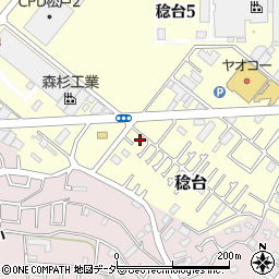 千葉県松戸市稔台1100-14周辺の地図