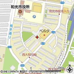 埼玉県和光市西大和団地4周辺の地図
