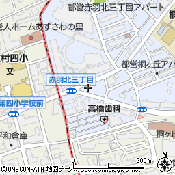 東京都北区赤羽北3丁目25-8周辺の地図