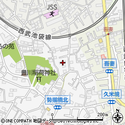埼玉県所沢市久米393-3周辺の地図
