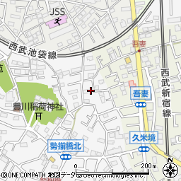 埼玉県所沢市久米383-7周辺の地図