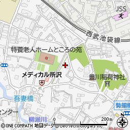 埼玉県所沢市久米1520-6周辺の地図