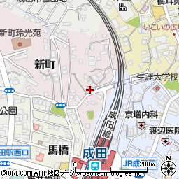 千葉県成田市新町869-9周辺の地図