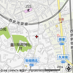 埼玉県所沢市久米392-2周辺の地図