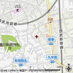 埼玉県所沢市久米383-13周辺の地図
