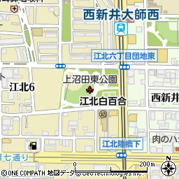 上沼田東公園周辺の地図