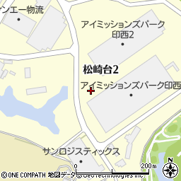 千葉県印西市松崎台周辺の地図