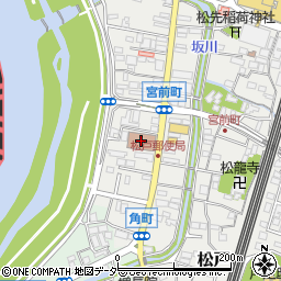 日本郵便松戸郵便局周辺の地図
