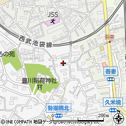 埼玉県所沢市久米392-13周辺の地図