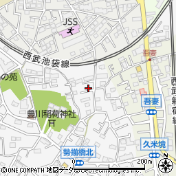埼玉県所沢市久米392-12周辺の地図