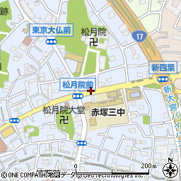 赤塚八周辺の地図