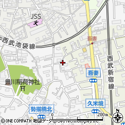 埼玉県所沢市久米383-8周辺の地図