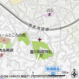 埼玉県所沢市久米408-23周辺の地図