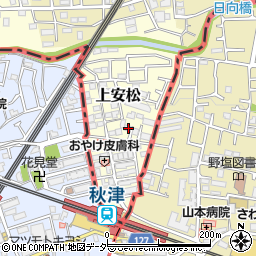埼玉県所沢市上安松15周辺の地図