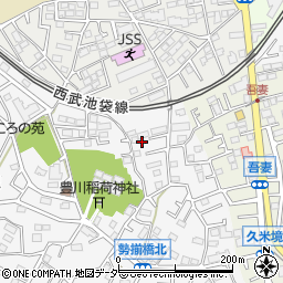 埼玉県所沢市久米392-17周辺の地図