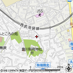 埼玉県所沢市久米408-34周辺の地図