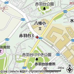 東京都北区赤羽台周辺の地図