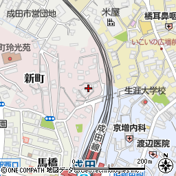 千葉県成田市新町873-1周辺の地図