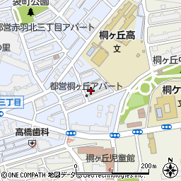 東京都北区赤羽北3丁目周辺の地図