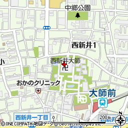 西新井大師周辺の地図