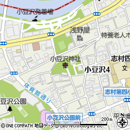 小豆沢神社周辺の地図