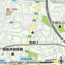 東京都足立区栗原3丁目21-7周辺の地図