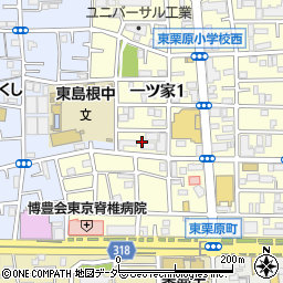 東京都足立区一ツ家1丁目11周辺の地図
