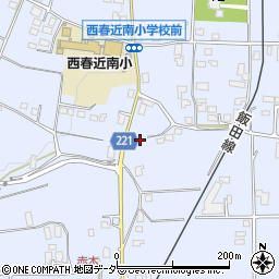 長野県伊那市西春近赤木8697周辺の地図