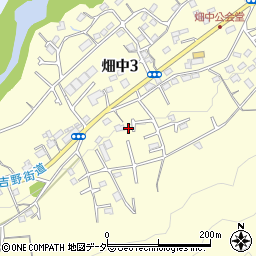 東京都青梅市畑中3丁目863周辺の地図