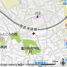 埼玉県所沢市久米408-33周辺の地図