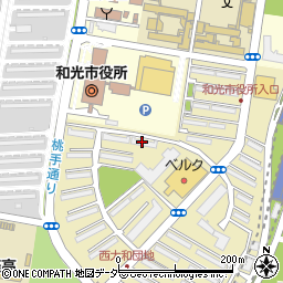 埼玉県和光市西大和団地4-5周辺の地図