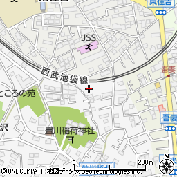 埼玉県所沢市久米398-1周辺の地図