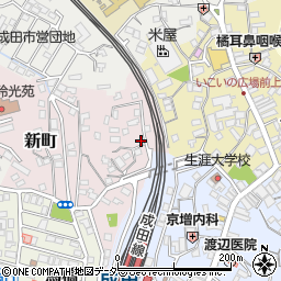 千葉県成田市新町874-1周辺の地図