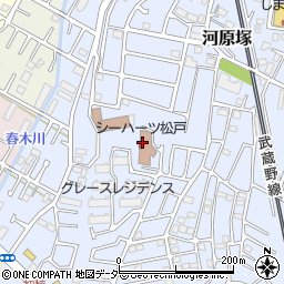 シーハーツ松戸周辺の地図
