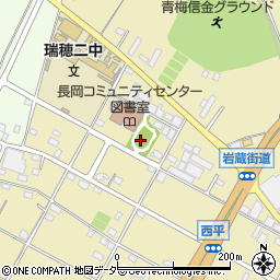長岡公園トイレ周辺の地図