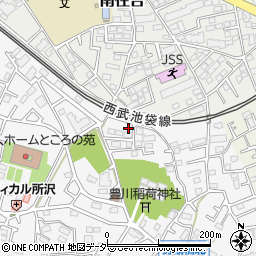 埼玉県所沢市久米418-1周辺の地図