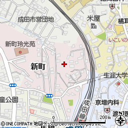 千葉県成田市新町883-19周辺の地図