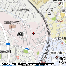 千葉県成田市新町1052-1周辺の地図
