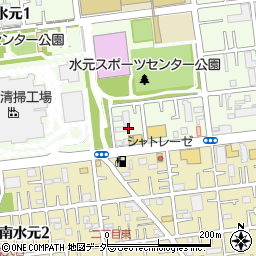 東京都葛飾区水元1丁目21周辺の地図