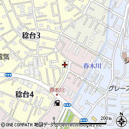 千葉県松戸市稔台3丁目63周辺の地図