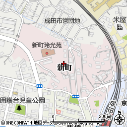 千葉県成田市新町1037-52周辺の地図