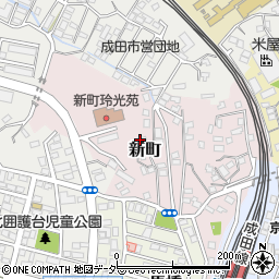 千葉県成田市新町1037-54周辺の地図