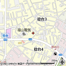 千葉県松戸市稔台3丁目45周辺の地図