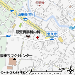 埼玉県所沢市久米2170-7周辺の地図