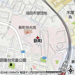 千葉県成田市新町1037-53周辺の地図