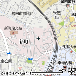 千葉県成田市新町1051-7周辺の地図