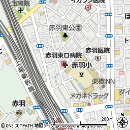 赤羽東口病院周辺の地図
